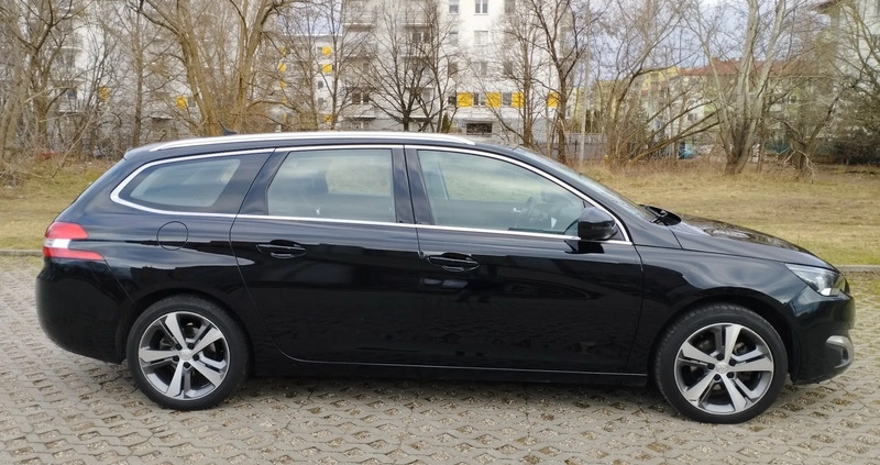 Peugeot 308 cena 46000 przebieg: 109781, rok produkcji 2016 z Warszawa małe 172